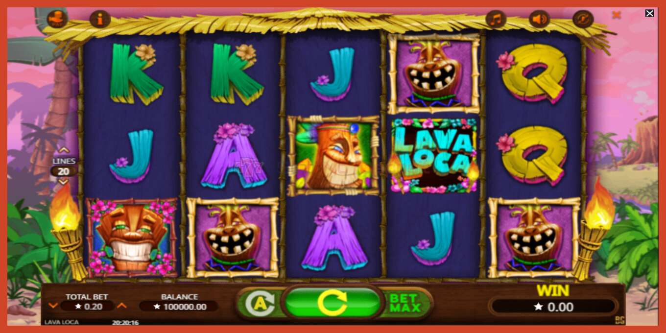 Slot screenshot: Lava Loca no deposit, number - 1