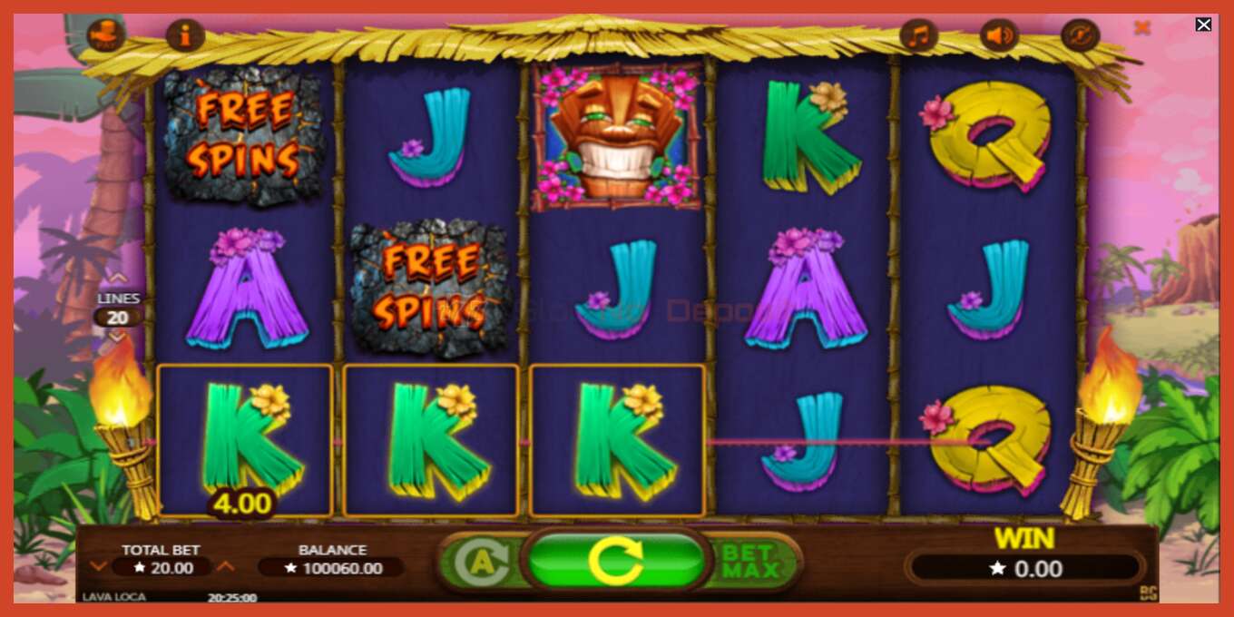 Slot screenshot: Lava Loca no deposit, number - 3