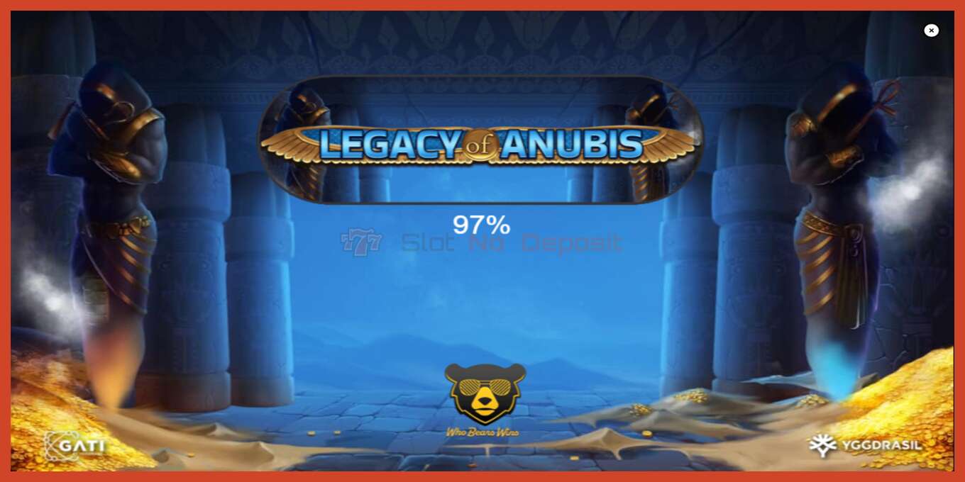 Slot screenshot: Legacy of Anubis no deposit, number - 1