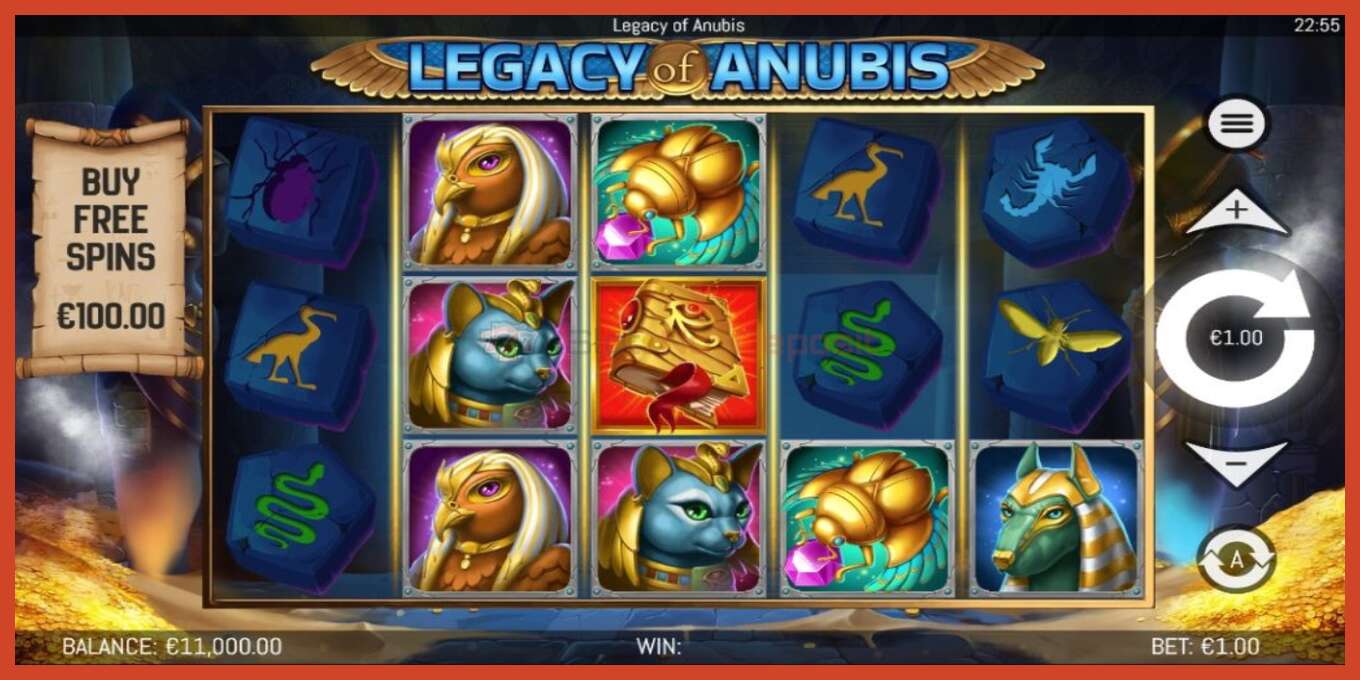 Slot screenshot: Legacy of Anubis no deposit, number - 2