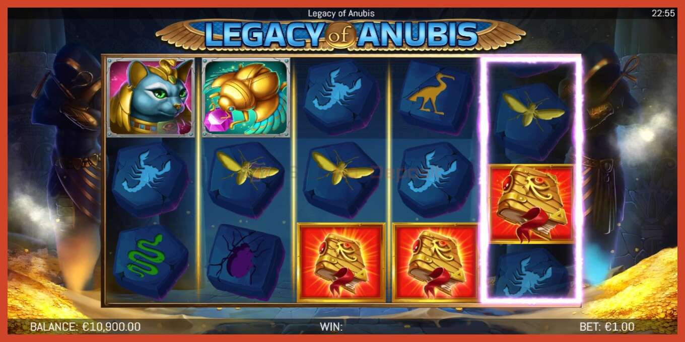 Slot screenshot: Legacy of Anubis no deposit, number - 3