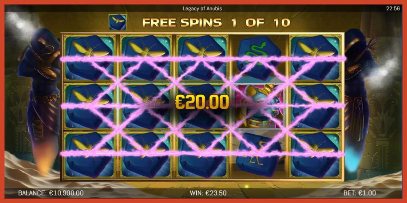 Slot screenshot: Legacy of Anubis no deposit, number - 5