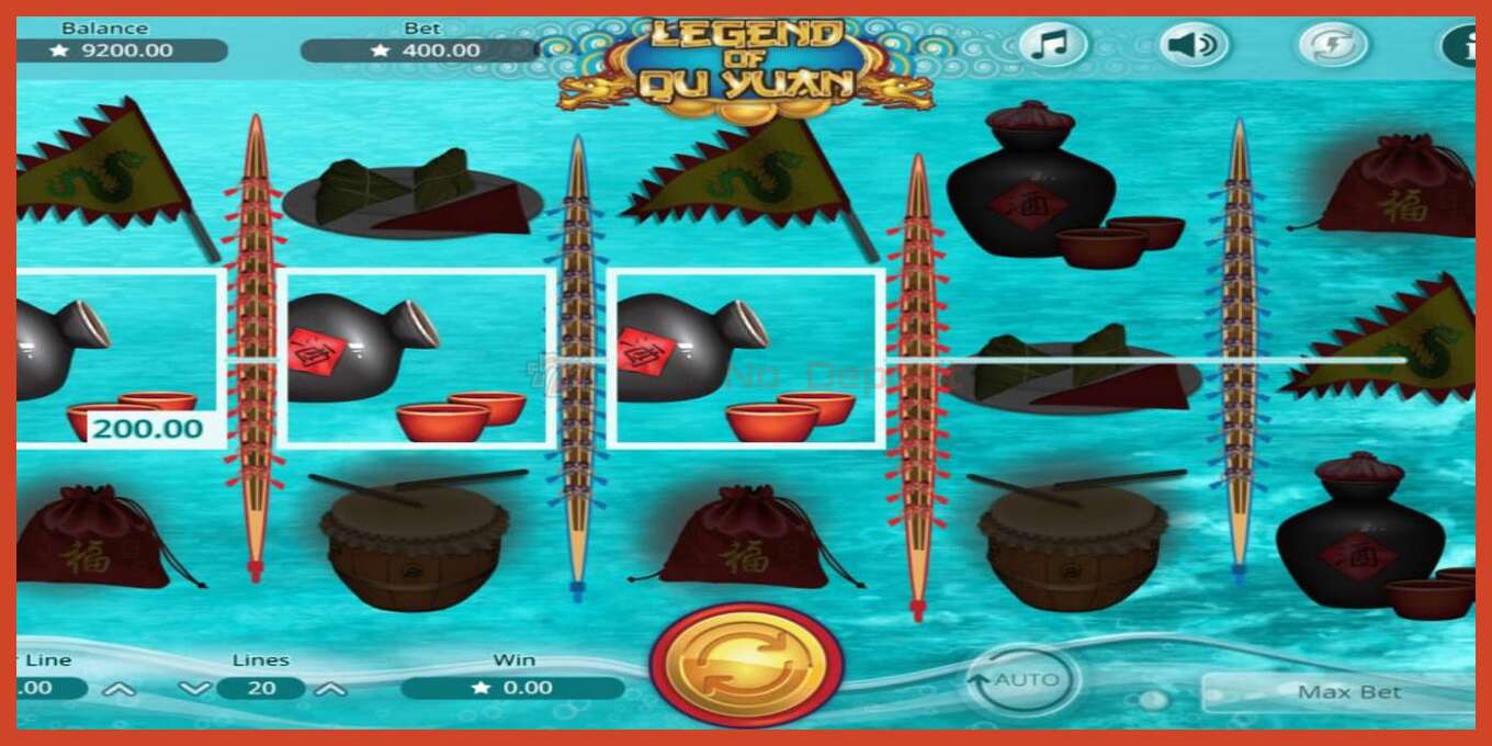 Slot screenshot: Legend of Qu Yuan no deposit, number - 2