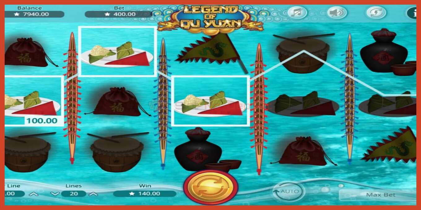 Slot screenshot: Legend of Qu Yuan no deposit, number - 4