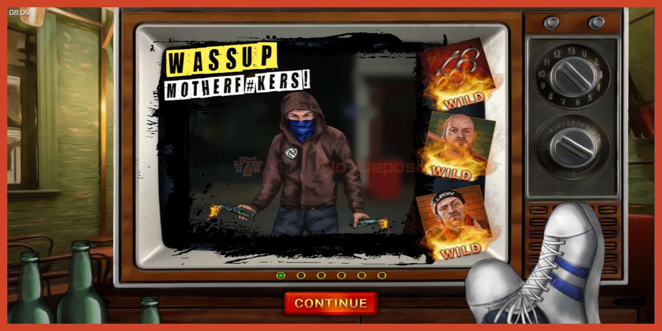 Slot screenshot: Leon Hooligans no deposit, number - 1