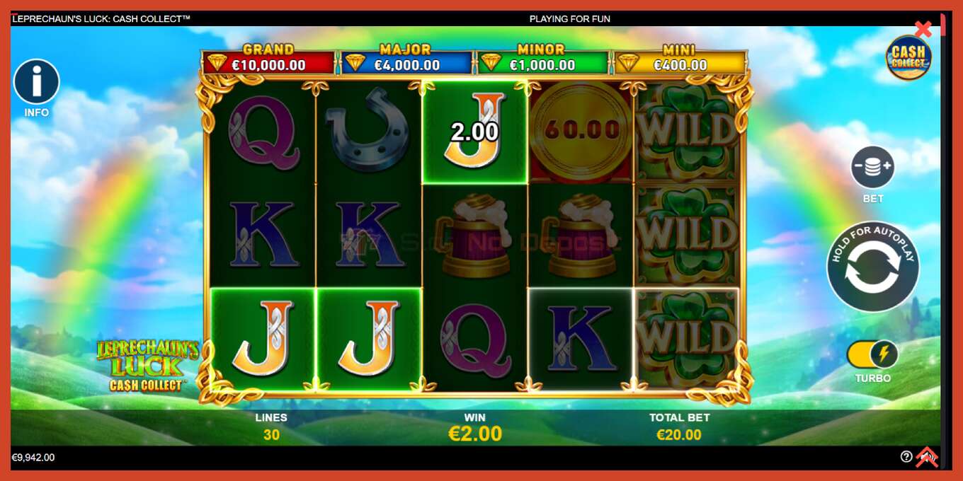 Slot screenshot: Leprechauns Luck Cash Collect Megaways PowerPlay Jackpot no deposit, number - 3