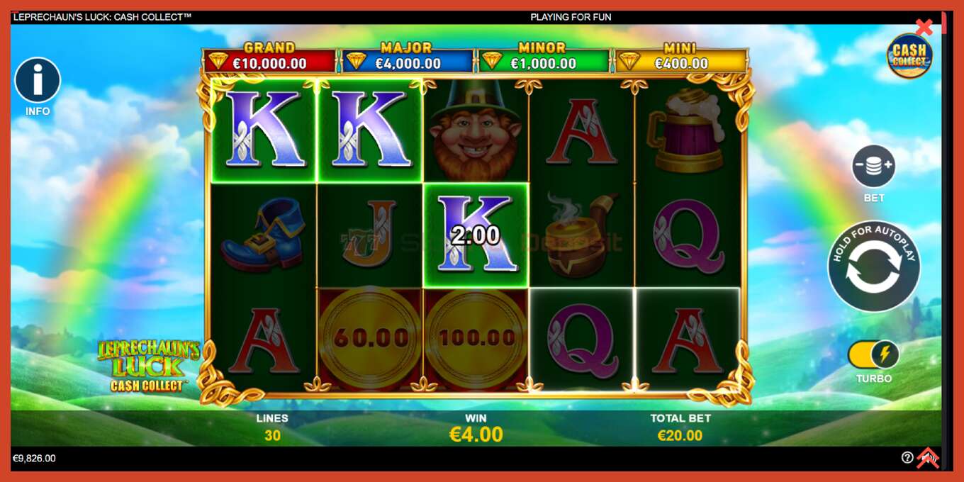 Slot screenshot: Leprechauns Luck Cash Collect Megaways PowerPlay Jackpot no deposit, number - 4