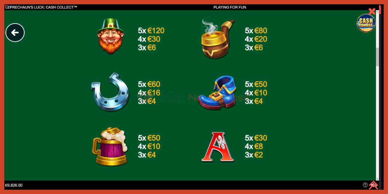 Slot screenshot: Leprechauns Luck Cash Collect Megaways PowerPlay Jackpot no deposit, number - 5