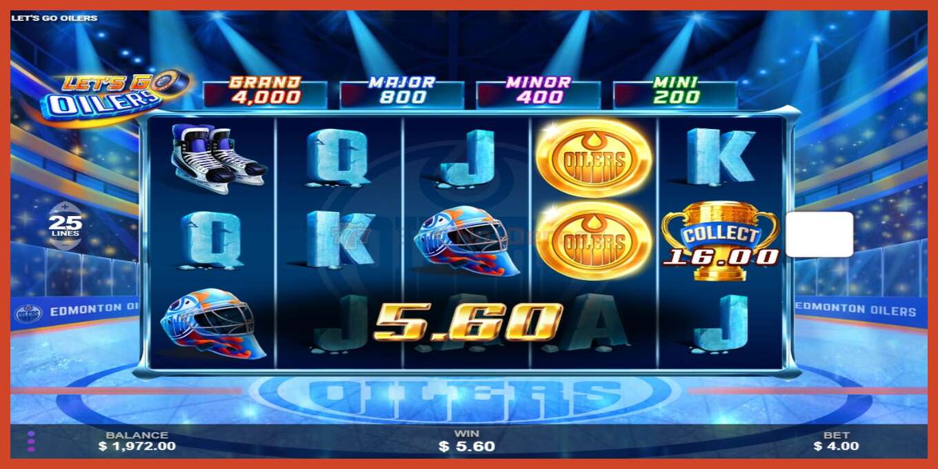 Slot screenshot: Lets Go Oilers no deposit, number - 2