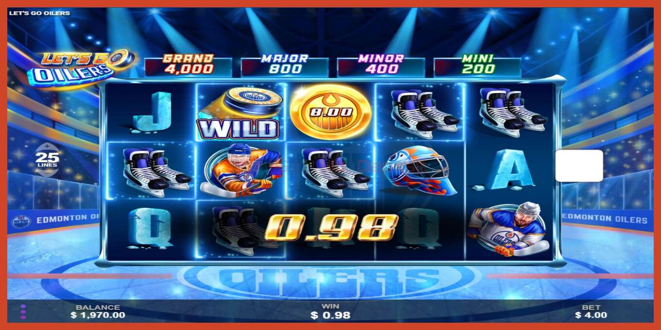 Slot screenshot: Lets Go Oilers no deposit, number - 5