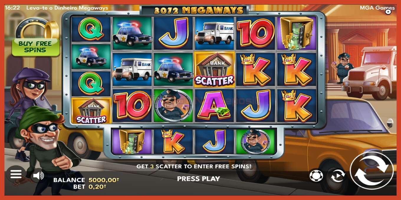 Slot screenshot: Leva-te o Dinheiro Megaways no deposit, number - 2