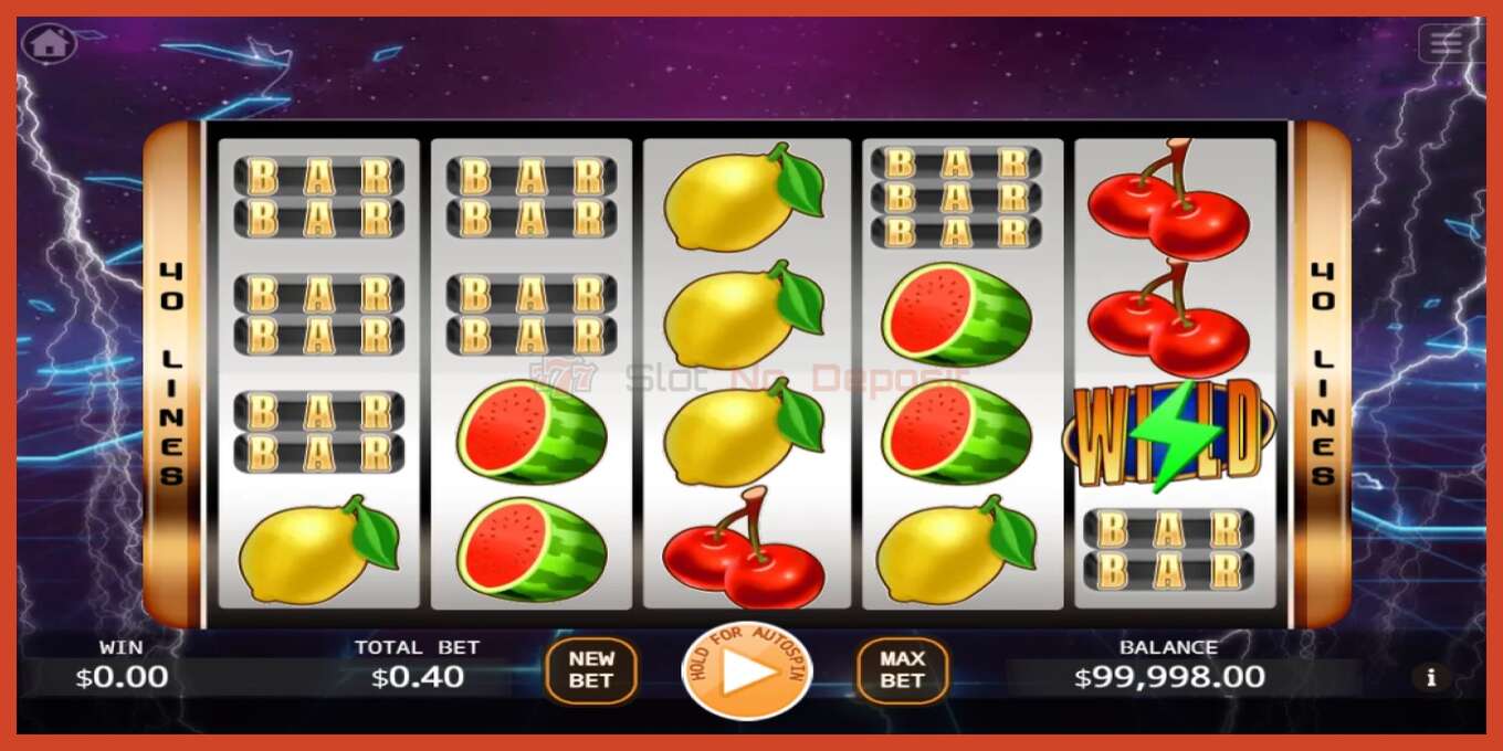 Slot screenshot: Lightning Storm no deposit, number - 2