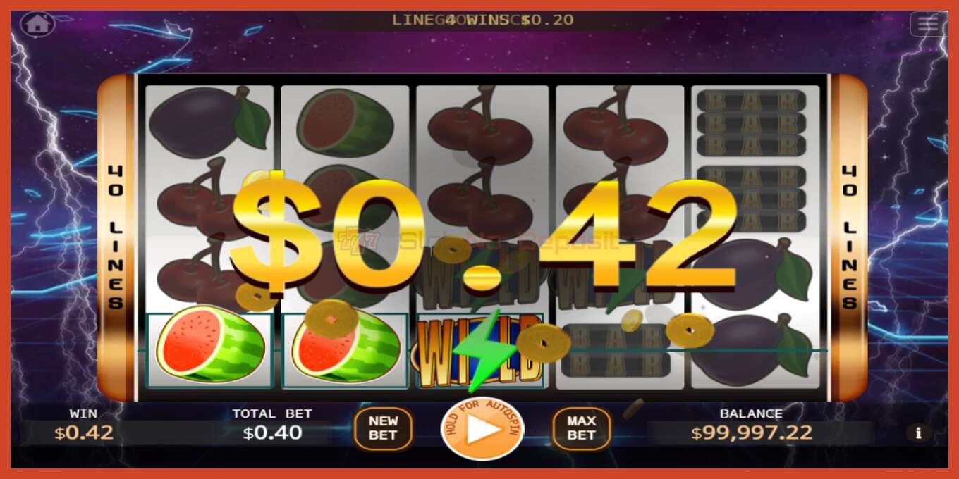 Slot screenshot: Lightning Storm no deposit, number - 3