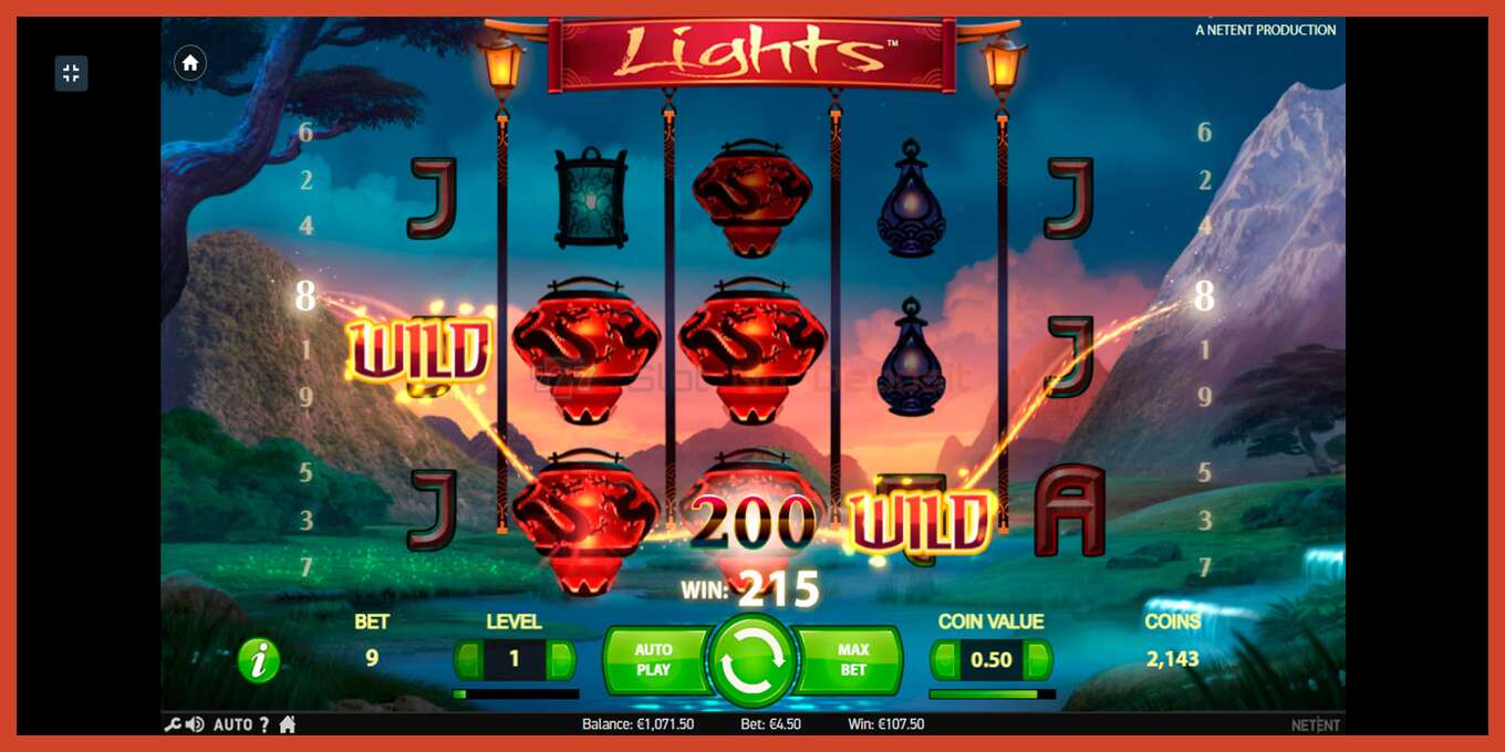 Slot screenshot: Lights no deposit, number - 3