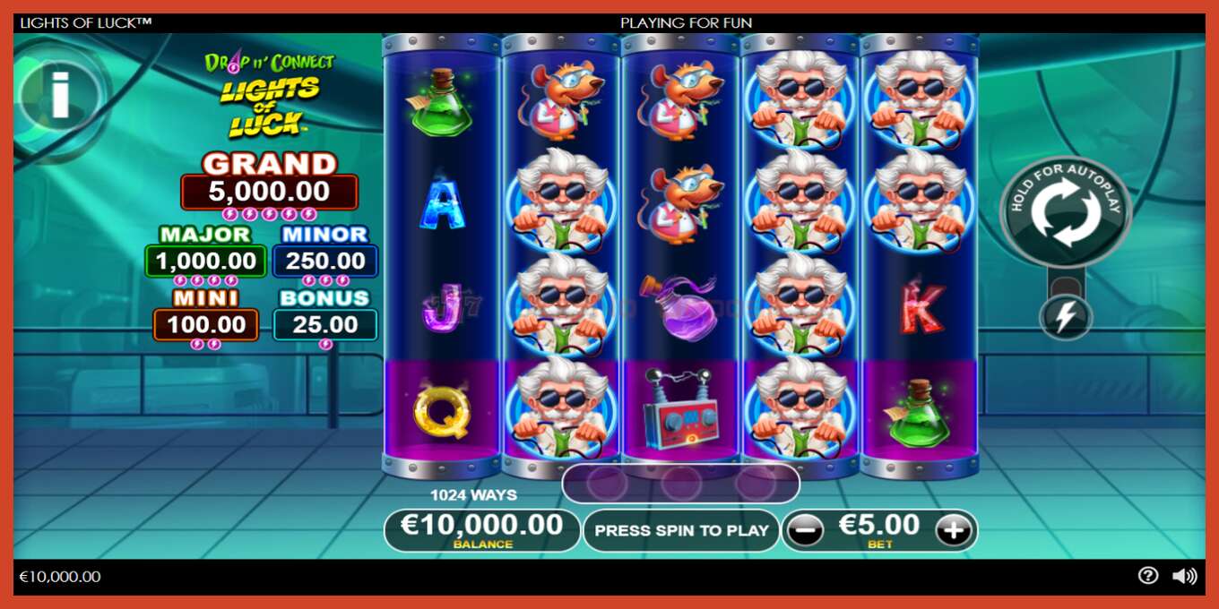 Slot screenshot: Lights of Luck no deposit, number - 2