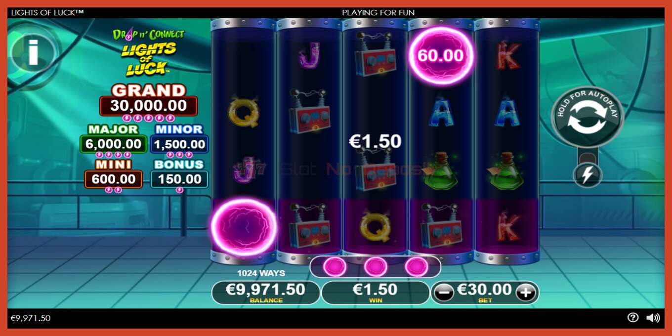 Slot screenshot: Lights of Luck no deposit, number - 3