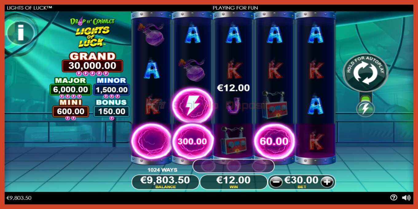 Slot screenshot: Lights of Luck no deposit, number - 4