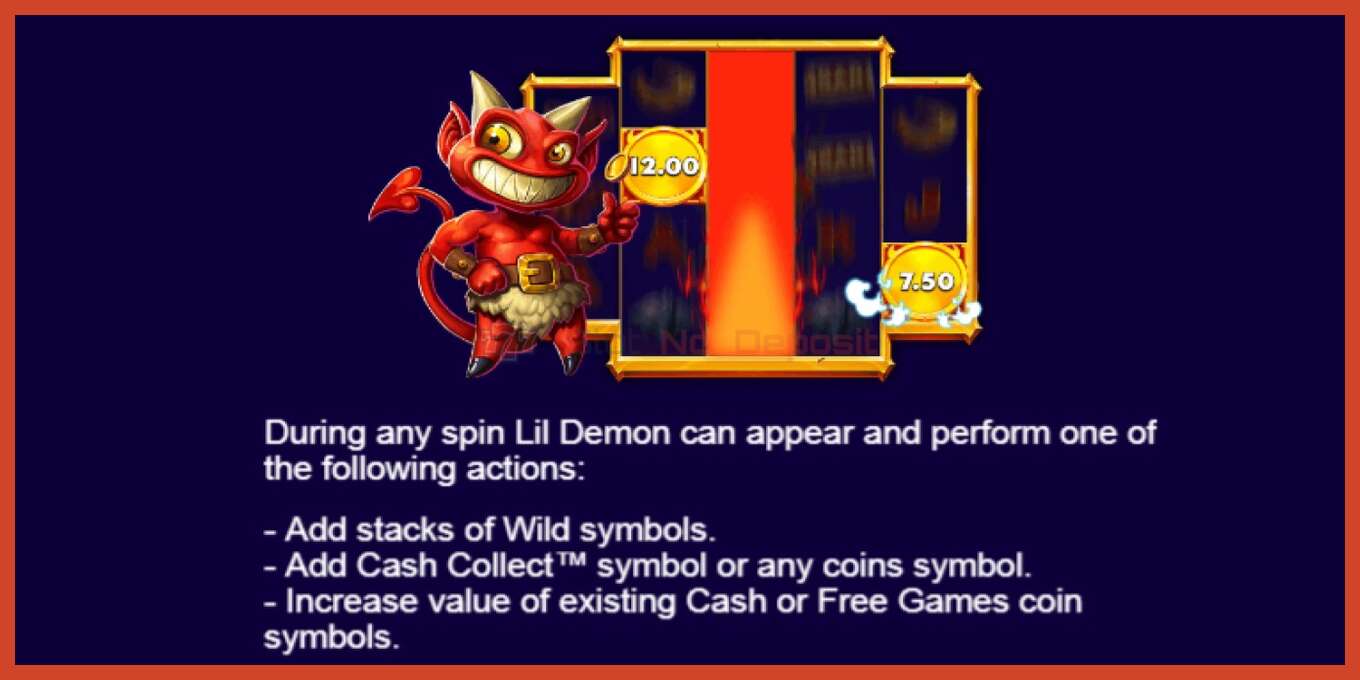 Slot screenshot: Lil Demon Mega Cash Collect bez depozita, broj - 5