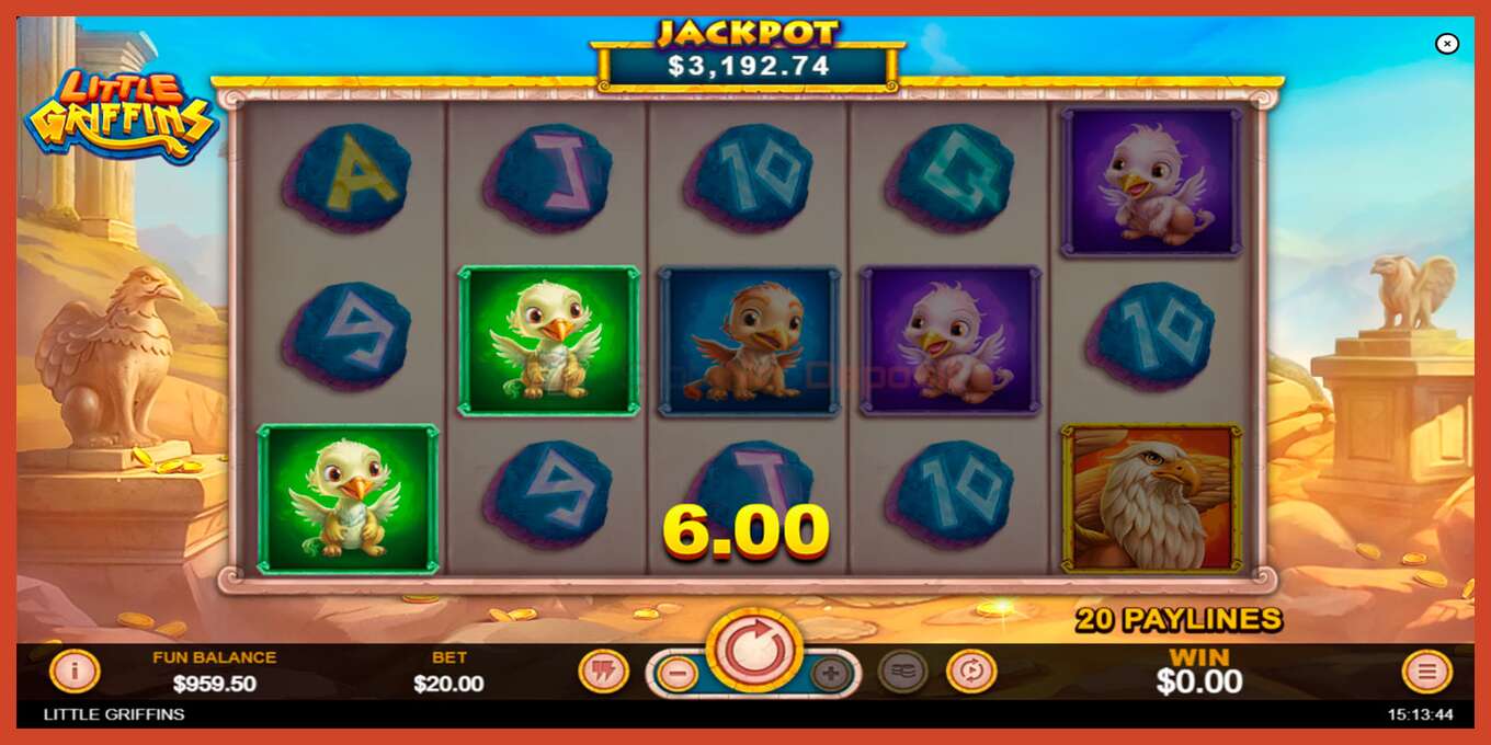 Slot screenshot: Little Griffins no deposit, number - 3