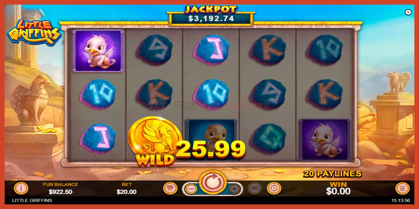 Slot screenshot: Little Griffins no deposit, number - 5