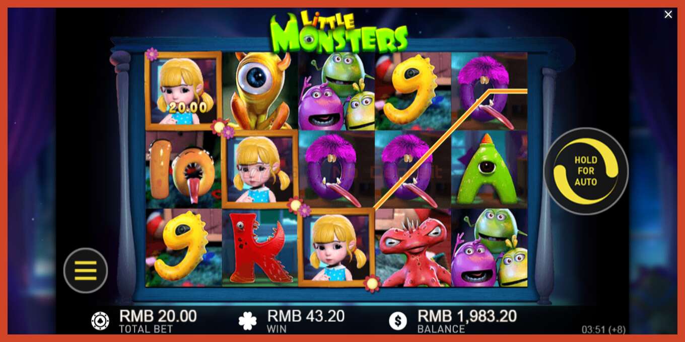 Slot screenshot: Little Monsters no deposit, number - 3