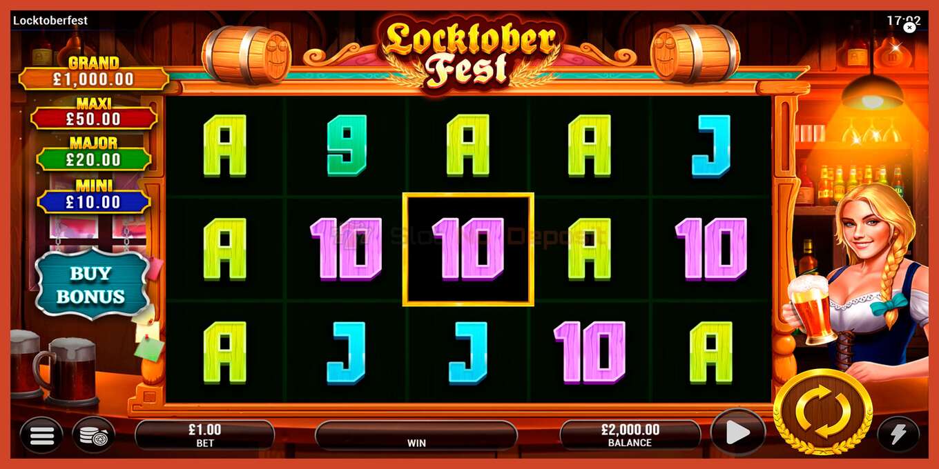 Tangkapan skrin slot: Locktoberfest tiada deposit, nombor - 1