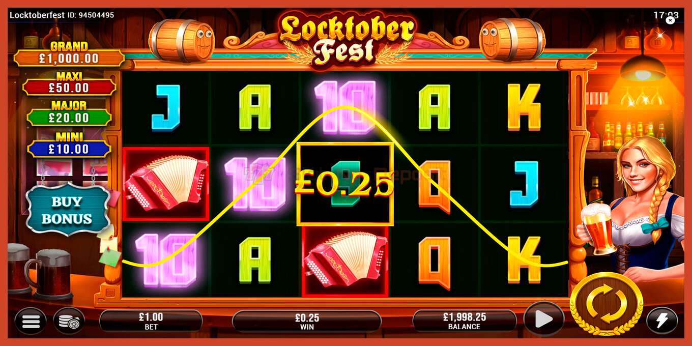 Tangkapan skrin slot: Locktoberfest tiada deposit, nombor - 2