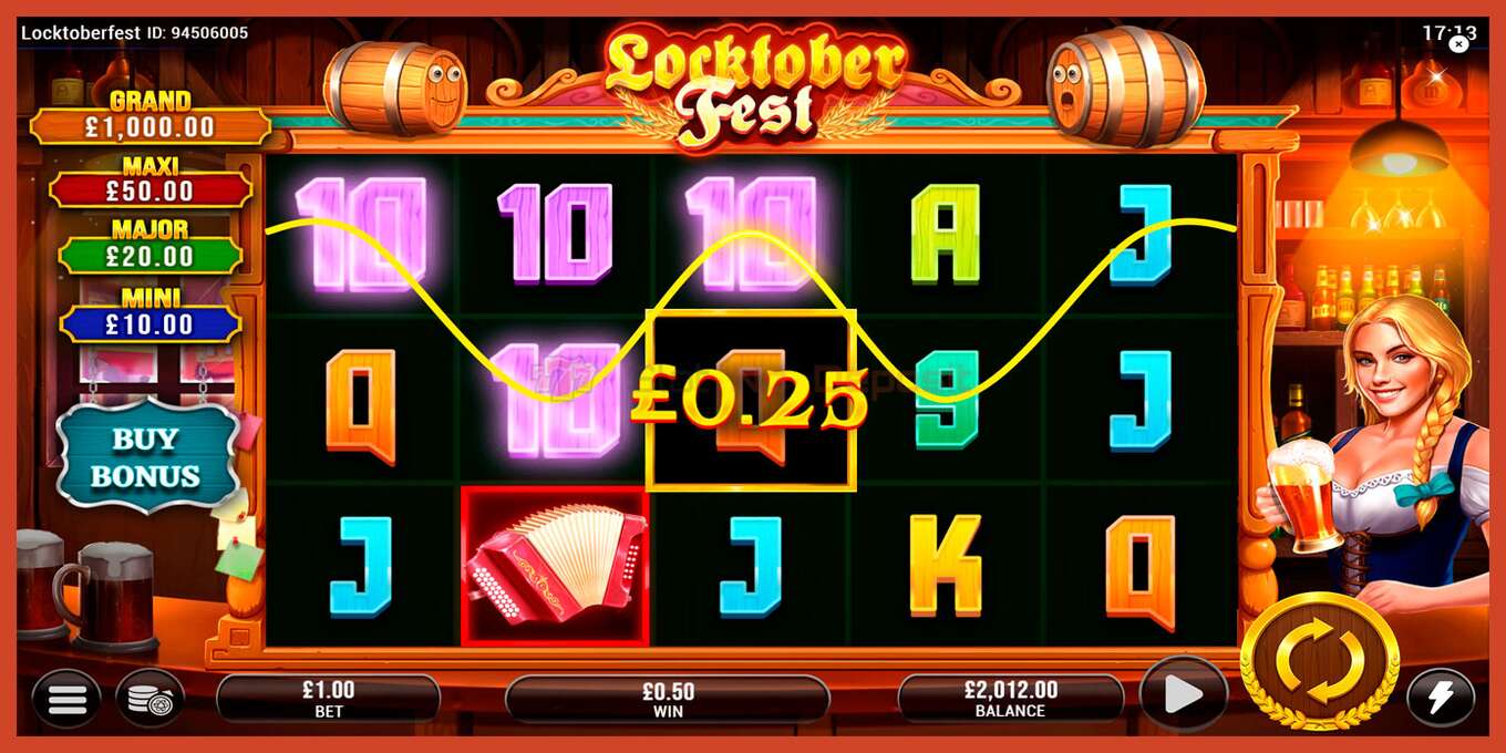 Tangkapan skrin slot: Locktoberfest tiada deposit, nombor - 4