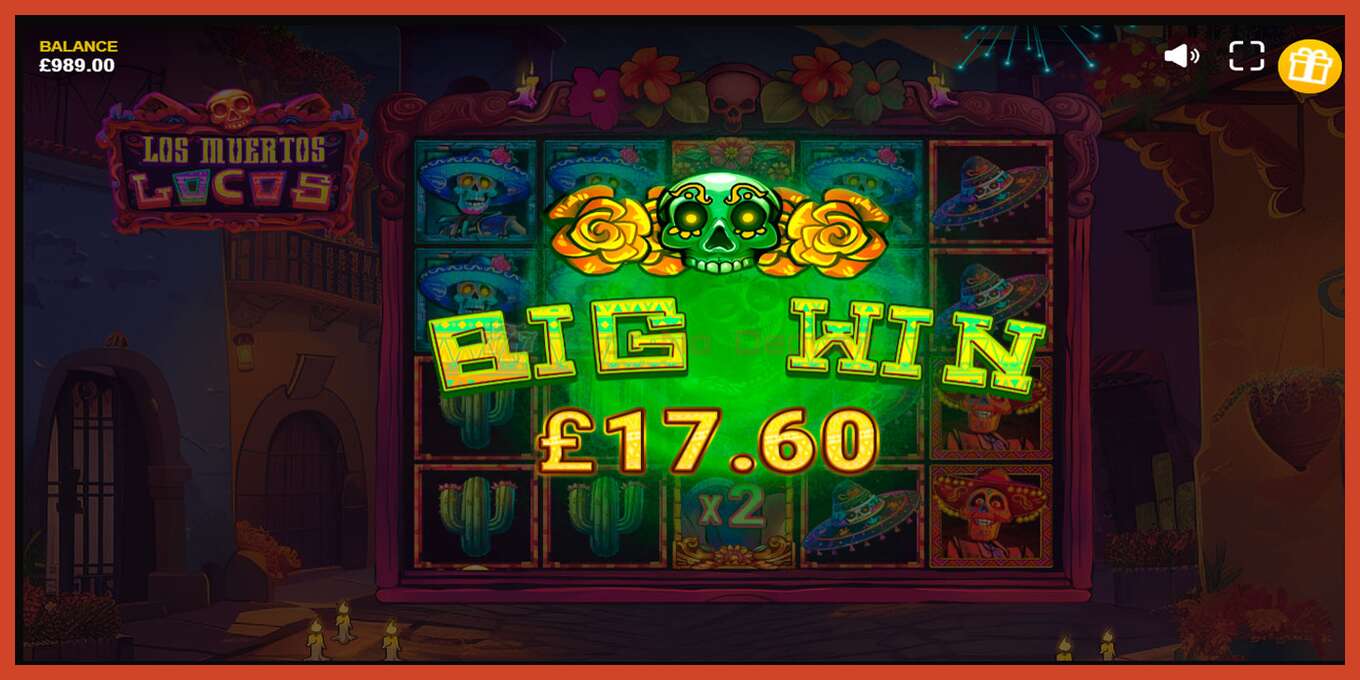 Tangkapan skrin slot: Los Muertos Locos tiada deposit, nombor - 5