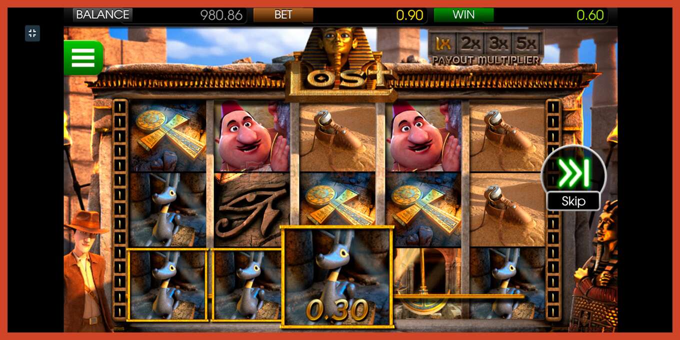 Slot screenshot: Lost no deposit, number - 6