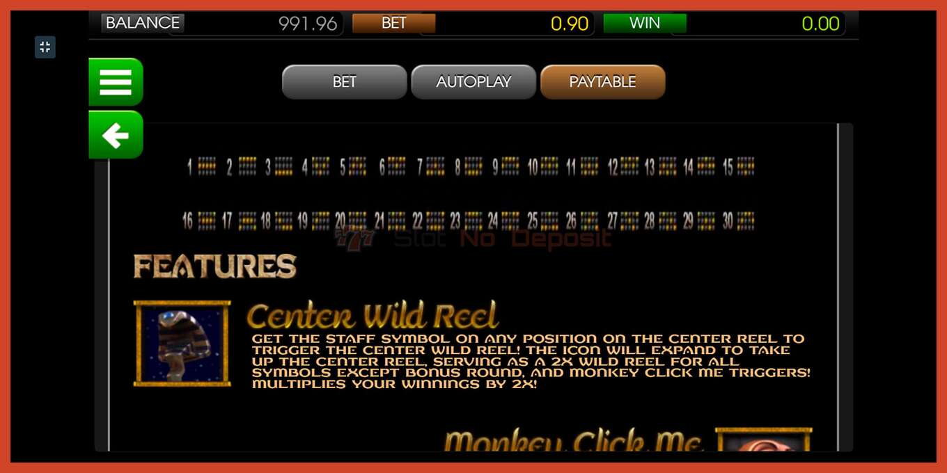 Slot screenshot: Lost no deposit, number - 8