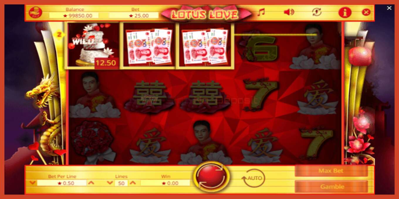 Slot screenshot: Lotus Love no deposit, number - 3