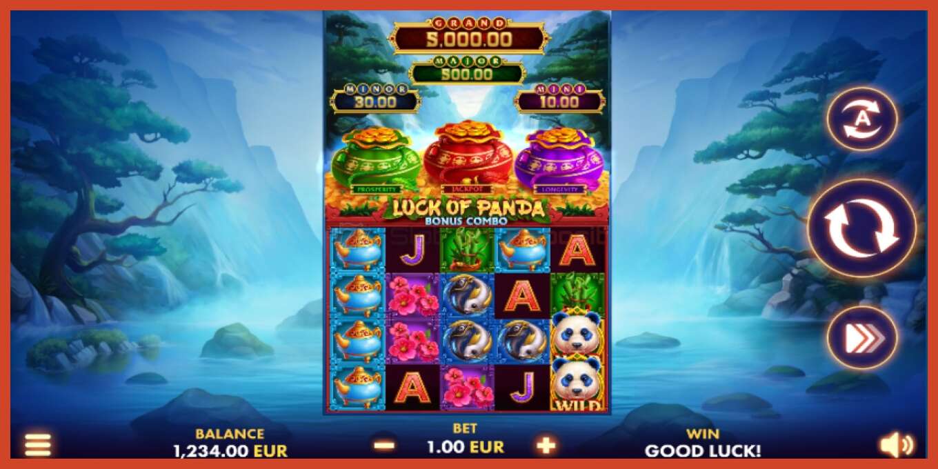 Tangkapan layar slot: Luck of Panda Bonus Combo tidak ada setoran, nomor - 1