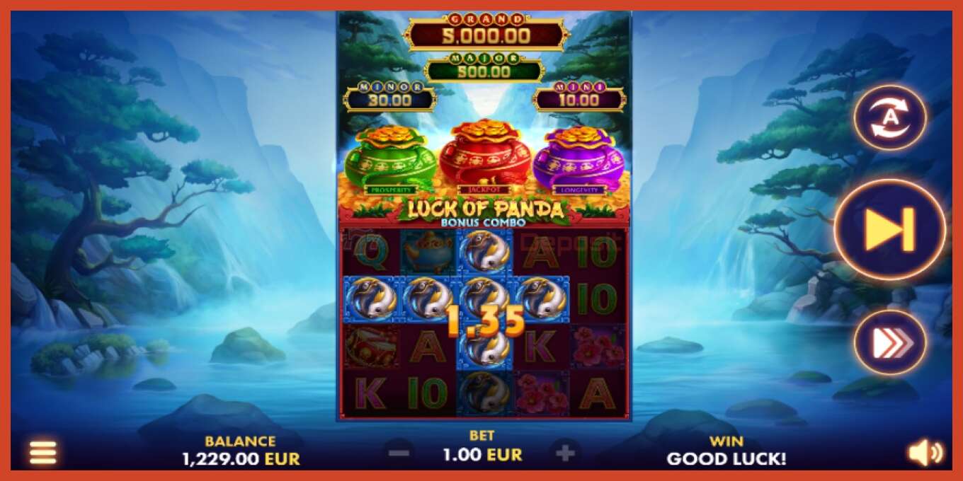 Tangkapan layar slot: Luck of Panda Bonus Combo tidak ada setoran, nomor - 2