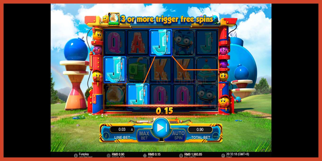 Slot screenshot: Lucky Bomber no deposit, number - 3