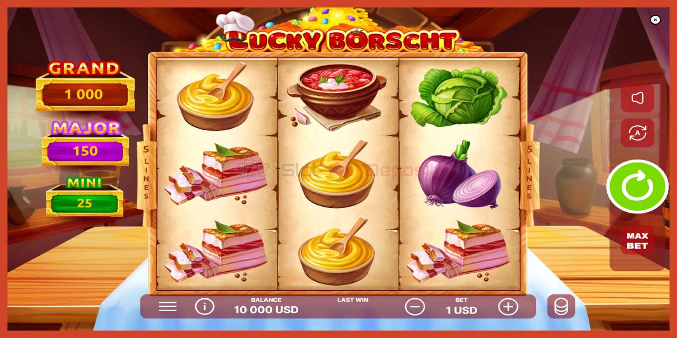 Captura de pantalla de la ranura: Lucky Borscht sin deposito, número - 2