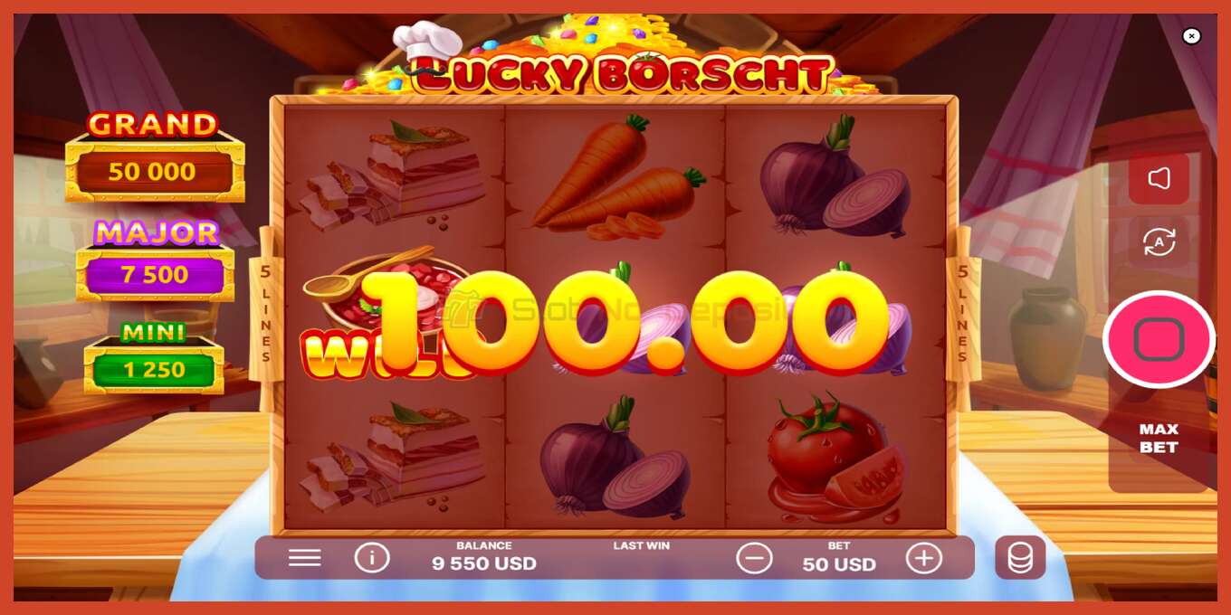 Captura de pantalla de la ranura: Lucky Borscht sin deposito, número - 3