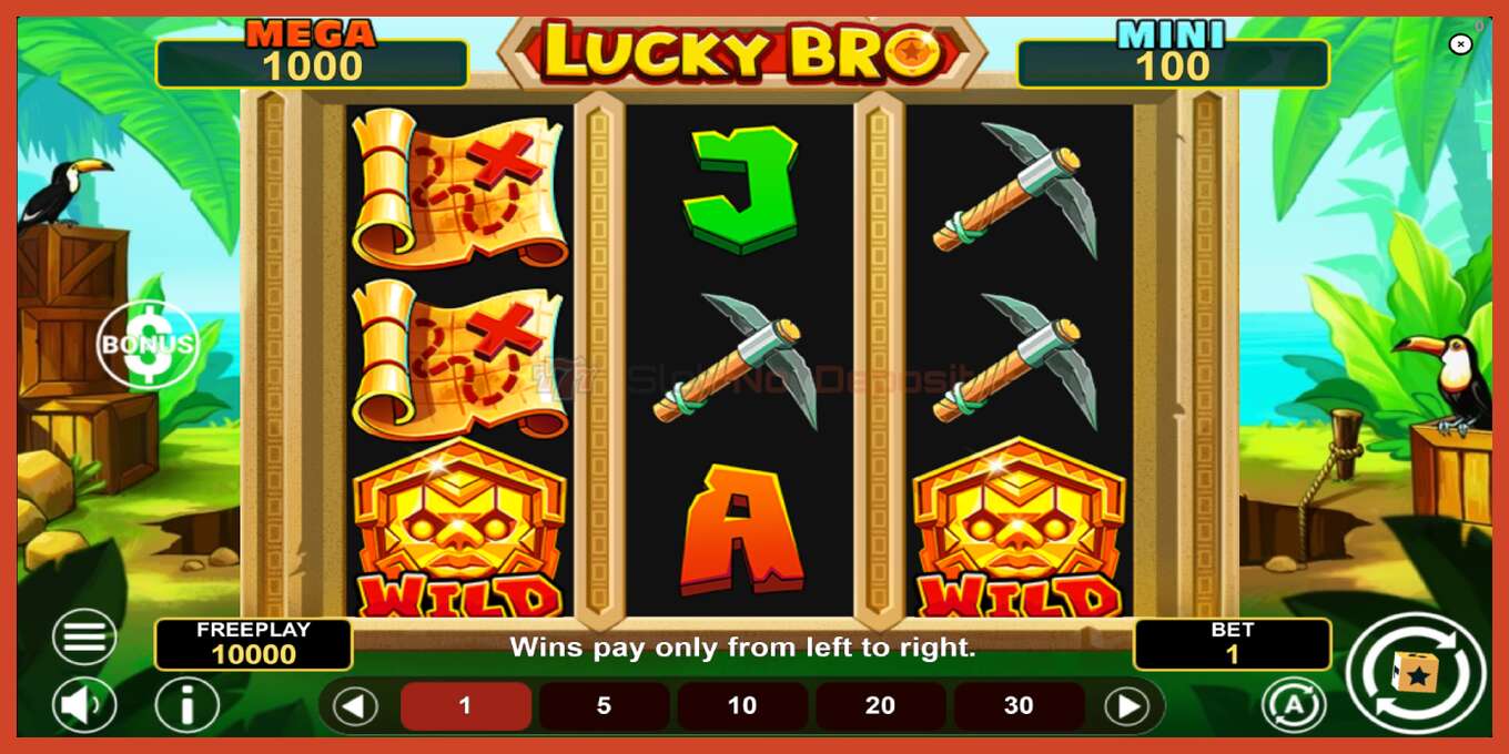 Slot screenshot: Lucky Bro Hold & Win no deposit, number - 2