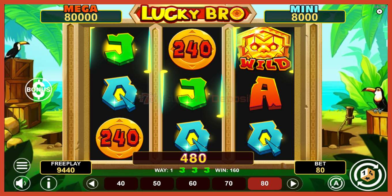 Slot screenshot: Lucky Bro Hold & Win no deposit, number - 3