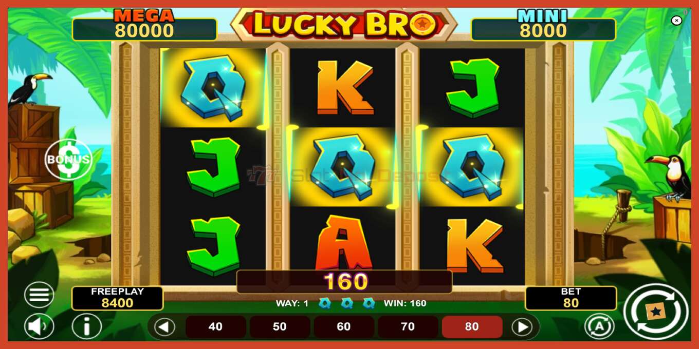 Slot screenshot: Lucky Bro Hold & Win no deposit, number - 4