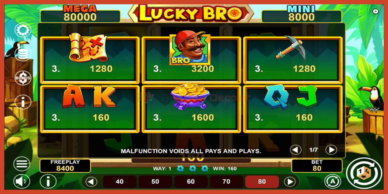 Slot screenshot: Lucky Bro Hold & Win no deposit, number - 5