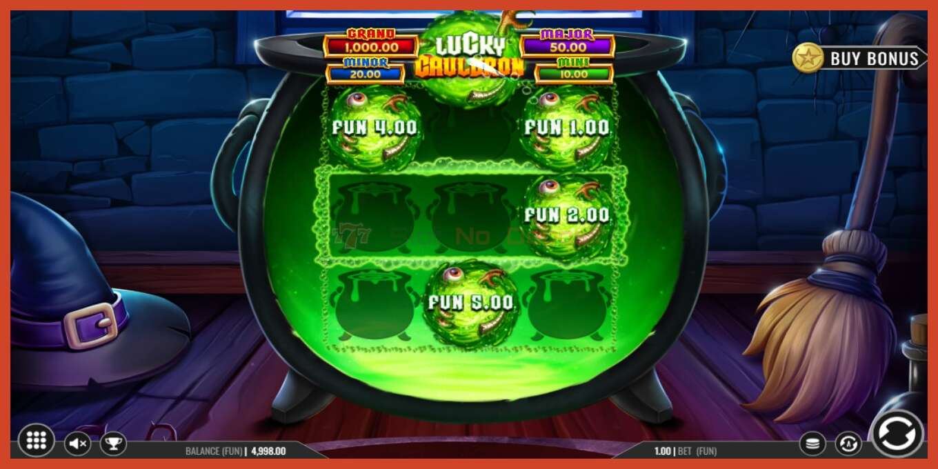 Slot screenshot: Lucky Cauldron no deposit, number - 2