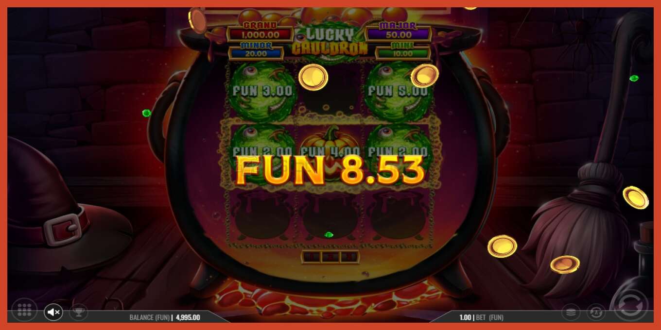 Slot screenshot: Lucky Cauldron no deposit, number - 4