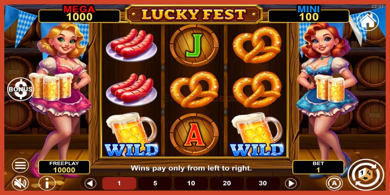 Slot screenshot: Lucky Fest Hold & Win bez depozita, broj - 1