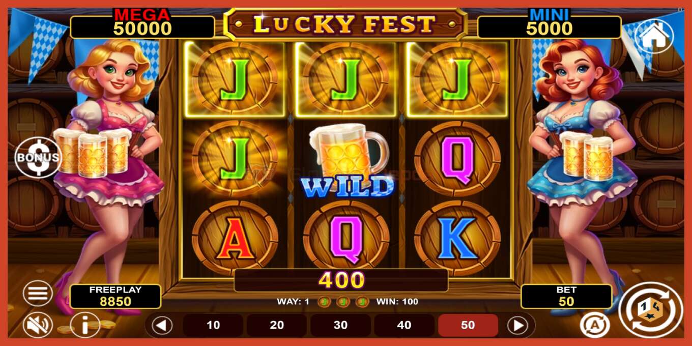 Slot screenshot: Lucky Fest Hold & Win bez depozita, broj - 2