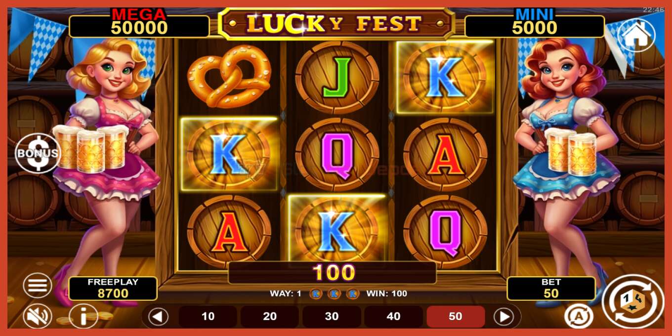 Slot screenshot: Lucky Fest Hold & Win bez depozita, broj - 3