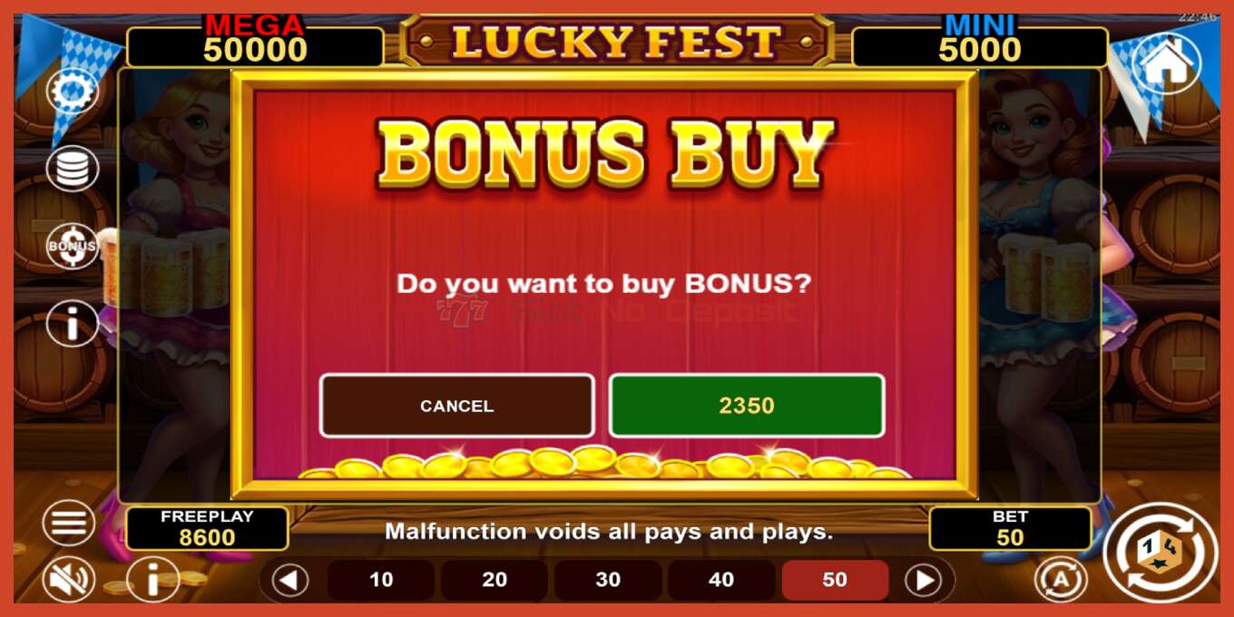 Slot screenshot: Lucky Fest Hold & Win bez depozita, broj - 4