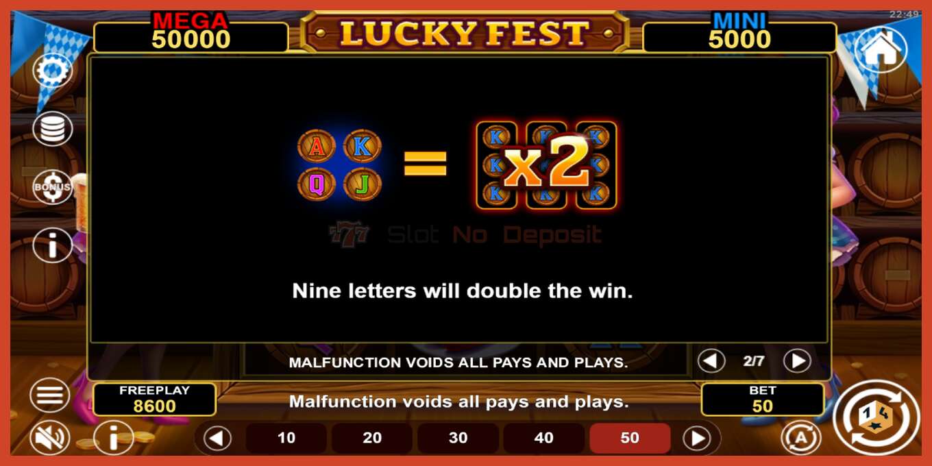 Slot screenshot: Lucky Fest Hold & Win bez depozita, broj - 6