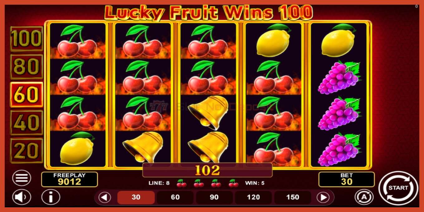 Slot skrinshoti: Lucky Fruit Wins 100 depozit yoq, raqam - 3