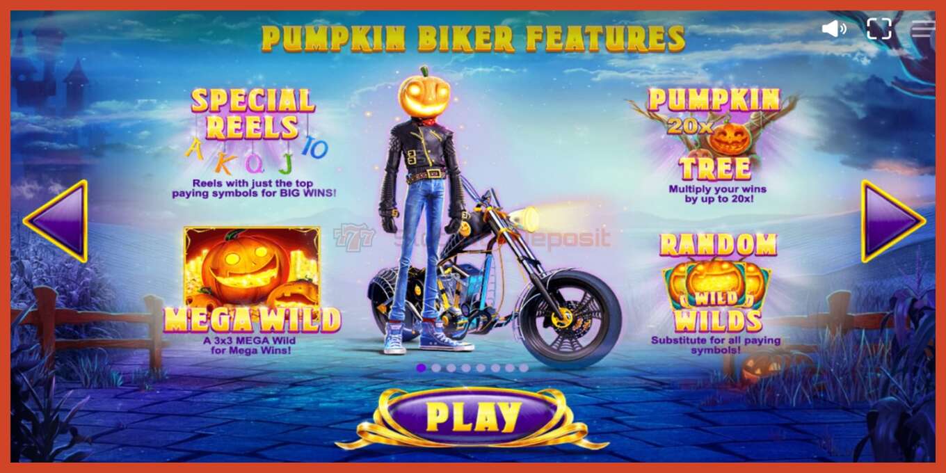 Slot screenshot: Lucky Halloween no deposit, number - 1